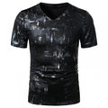 Men's Fashion Casual Foil-Print T-Shirt