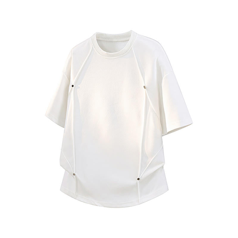 Men's New Summer Trendy Color-Block Cotton All Match T-Shirt