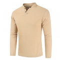 Men's Cotton and Linen Long-Sleeved Pullover